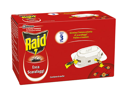 Esche insetticida per scarafaggi Raid. Prezzo per Pezzo.