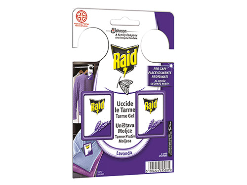 Foglietti Antitarme Gel Raid. Prezzo per Pezzo.