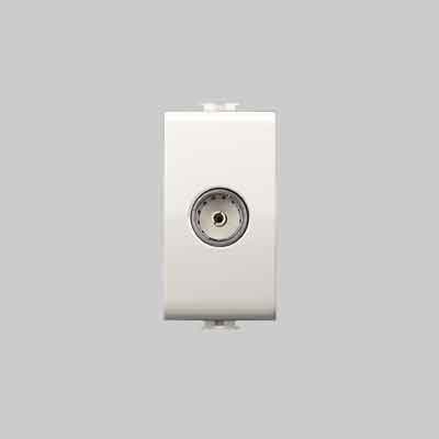PRESA COASSIALE TV 'EASY' Bianco. Prezzo per Pezzo.