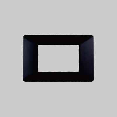 PLACCA COPRINTERRUTTORI NERA 'STARLIGHT' 4 Moduli. Prezzo per Pezzo.