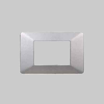 PLACCA COPRINTERRUTTORI SILVER 'STARLIGHT' 3 Moduli. Prezzo per Pezzo.