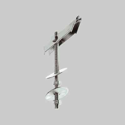 ANCORA A SOFFITTO ACCIAIO CON VITE DOPPIA 'BK-DD' M6. Prezzo per Pezzo.