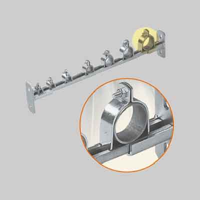 COLLARE AD INCASTRO PER PROFILI 32-40 Ø mm 3/8". Prezzo per Pezzo.