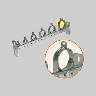 COLLARE AD INCASTRO PER PROFILI 41 Ø mm 1/2". Prezzo per Pezzo.