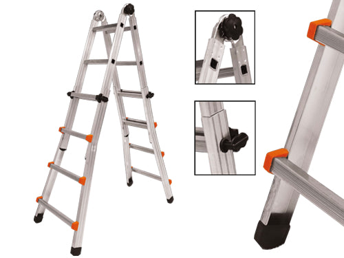 Scale alluminio telescopiche Brixo Step Up Piuma. Prezzo per Pezzo.