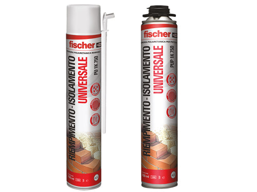 Schiuma poliuretanica Fischer PU 1K - PUP 1K. Prezzo per Pezzo.