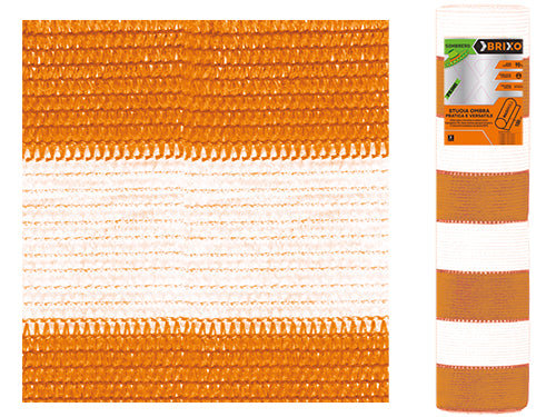 Stuoia ombra Brixo Sombrero bianco/arancio. Prezzo per rotolo.