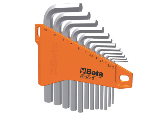 Chiavi maschio esagonale in serie Beta 96 SC12. Prezzo per Confezione.