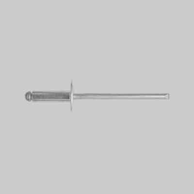 RIVETTO A STRAPPO TESTA LARGA  mm 4,8x16 - Conf. 50 pezzi. Prezzo per Confezione.