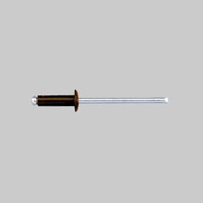 RIVETTO A STRAPPO 'TESTA DI MORO'  mm 4,0x8 - Conf. 100 pezzi. Prezzo per Confezione.