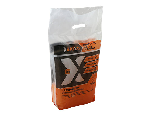 Colla stick Brixo per pistole termoincollanti 1 Kg. Prezzo per Confezione.