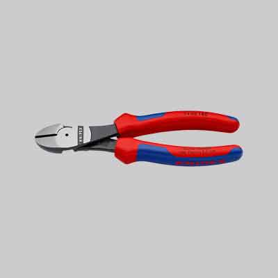 TRONCHESE A TAGLIENTE DIAGONALE TIPO 'FORTE' KNIPEX mm 180. Prezzo per Pezzo.