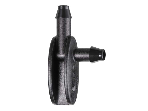 Raccordo ad angolo 1/4" Claber 91143. Prezzo per blister.