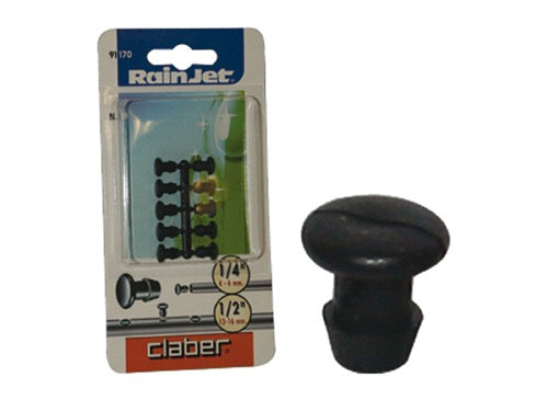 Tappi per tubi e foro Claber 91170. Prezzo per blister.