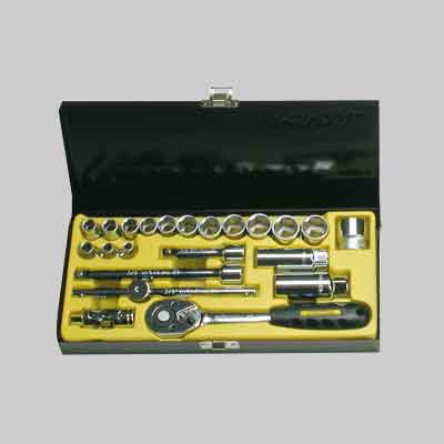 CASSETTA 22 BUSSOLE E ACCESSORI MUNDIAL 3/8". Prezzo per Pezzo.