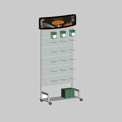 ESPOSITORE UTENSILERIA IN METALLO cm 80x40x200h. Prezzo per Pezzo.