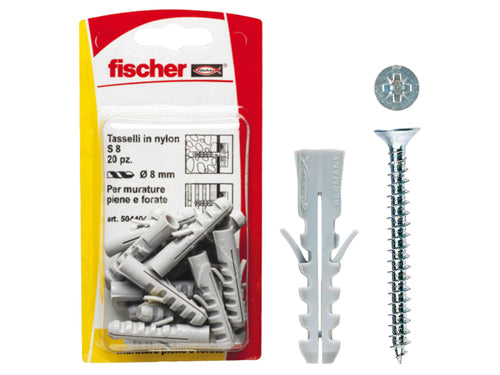 Tasselli Fischer S VK. Prezzo per blister.