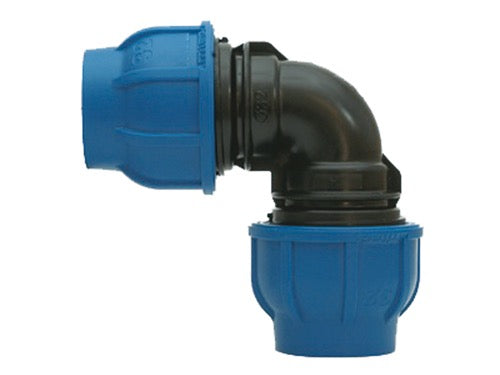 Gomito Connecto Plus a compressione 90Â° Irritec 913. Prezzo per Pezzo.