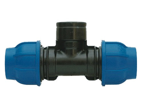 Raccordi Connecto Plus a compressione a T Irritec 915. Prezzo per Pezzo.