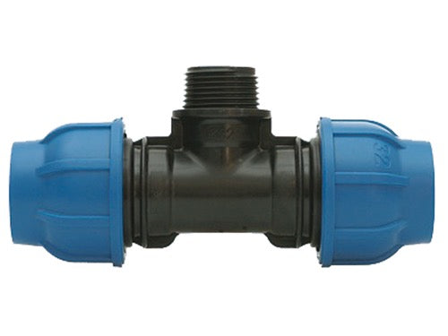 Raccordi Connecto Plus a compressione a T Irritec 916. Prezzo per Pezzo.