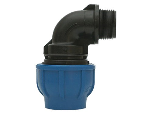 Gomito Connecto Plus a compressione 90Â° Irritec 919. Prezzo per Pezzo.