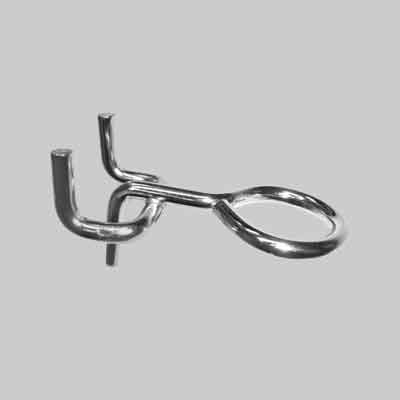 GANCIO PER PANNELLO FORATO TIPO 'OCCHIOLO'. Prezzo per Pezzo.