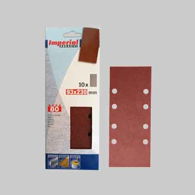 FOGLIO ABRASIVO MM 93X230 Grana 120 - 10 pezzi. Prezzo per Confezione.