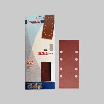FOGLIO ABRASIVO MM 115X280 Grana 50 - 10 pezzi. Prezzo per Confezione.