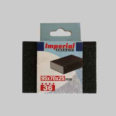 SPUGNA ABRASIVA IN BLISTER Grana 36. Prezzo per Pezzo.