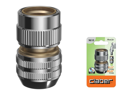 Raccordi porta gomma senza aquastop Metal Jet Claber 9610. Prezzo per Pezzo.