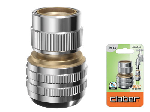 Raccordi porta gomma senza aquastop Metal Jet Claber 9613. Prezzo per Pezzo.