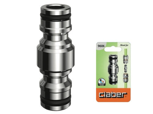 Raccordi congiunzione 2 vie scatto Metal Jet Claber 9606. Prezzo per Pezzo.