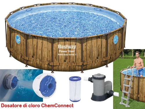 Piscine tonde con telaio Rattan Bestway 56725. Prezzo per Pezzo.