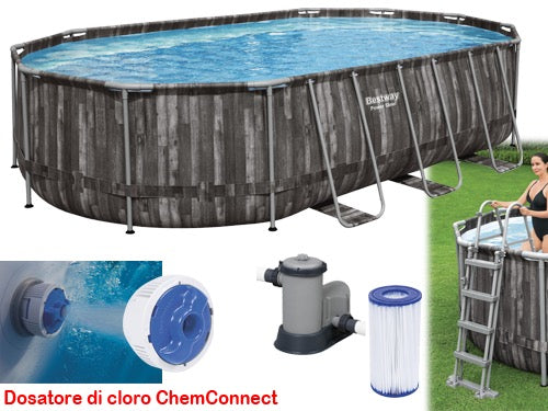 Piscine ovali Steel Set BestWay 5611R. Prezzo per Pezzo.
