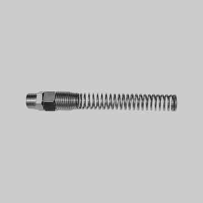 ATTACCO MASCHIO CON MOLLA Ø mm 6x8 - Fil. 1/4". Prezzo per Pezzo.