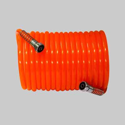 TUBO A SPIRALE CON RACCORDI A BAIONETTA 'IDEAL STAR' Ø mm 6x8 - mt 10. Prezzo per Pezzo.