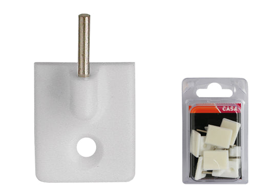 Ganci Brixo adesivi per bacchette tende. Prezzo per Confezione.