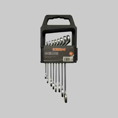 SERIE CHIAVI COMBINATE CON SUPPORTO KENDO 8 pezzi (mm 8 - 19). Prezzo per Confezione.