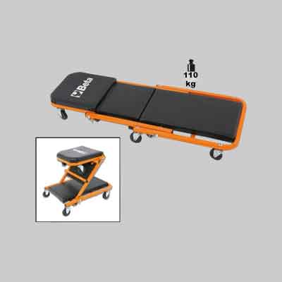 LETTINO SOTTOMACCHINA E SEGGIOLINO ART. 3002 BETA cm 40x103x10h. Prezzo per Pezzo.