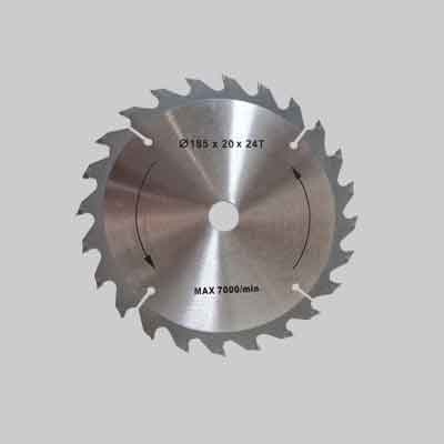 DISCO DI RICAMBIO PER SEGA CIRCOLARE ELETTRICA CARDINALE  Ø 185 mm - 24 denti. Prezzo per Pezzo.