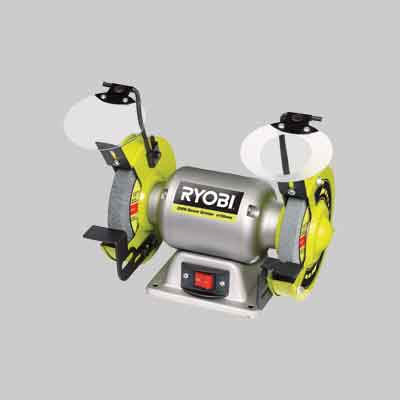 SMERIGLIATRICE DA BANCO 'RBG6G1' RYOBI 250 Watt. Prezzo per Pezzo.