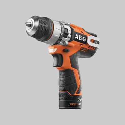 TRAPANO A PERCUSSIONE A BATTERIA ULTRA-COMPACT 'BSB 12C2 LI' AEG 12V 2.0 AH. Prezzo per Pezzo.