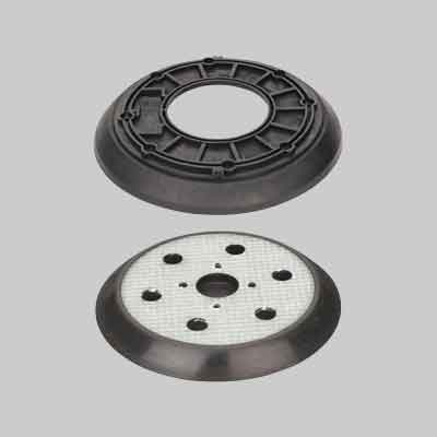 PLATORELLO DI RICAMBIO PER LEVIGATRICE ROTO-ORBITALE 'EX 125 ES' AEG Ø 215 mm. Prezzo per Pezzo.