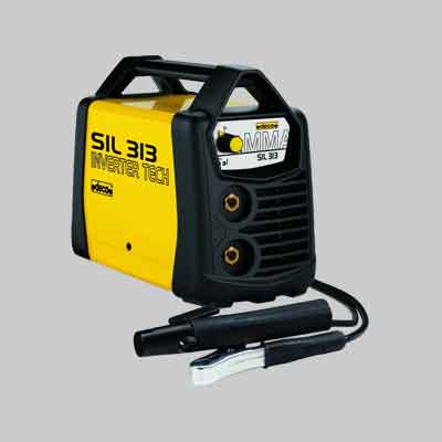 SALDATRICE AD ELETTRODO INVERTER 'SIL 313' Campo di regolazione: 10-130 Amp. Prezzo per Pezzo.