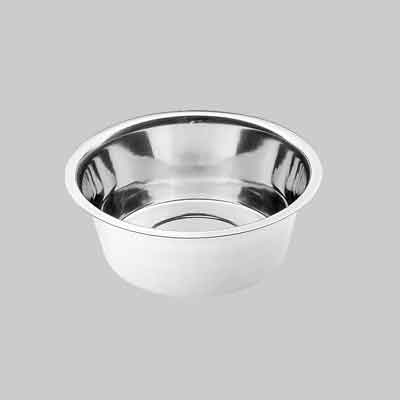 CIOTOLA IN ACCIAIO INOX PER CANI E GATTI 'ORION' Ø cm 14x5,4h - 0,5 lt. Prezzo per Pezzo.