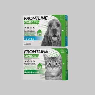 ANTIPARASSITARIO 'COMBO' FRONTLINE Per cani 10-20Kg - 3 Pipette. Prezzo per Confezione.