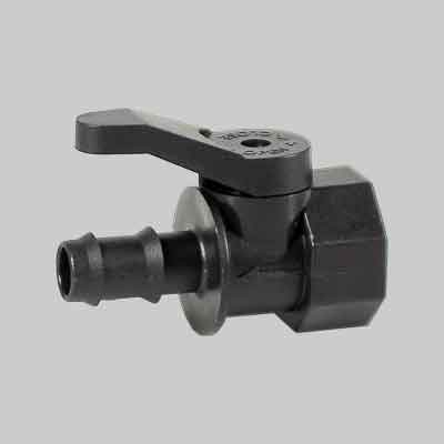 MINI VALVOLA A SFERA FEMMINA/PORTAGOMMA 'SFP' Ø mm 16x3/4". Prezzo per Pezzo.