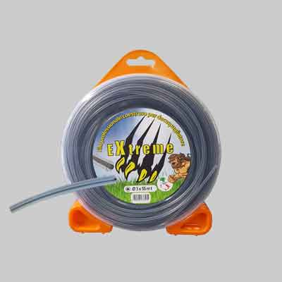 FILO PER DECESPUGLIATORE PROFESSIONALE CO-ESTRUSO QUADRO 'EXTREME' mm 3,0x15 mt. Prezzo per Pezzo.