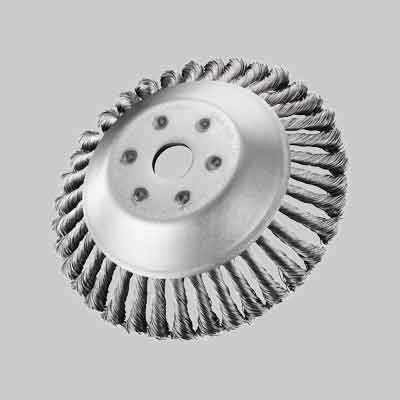 SPAZZOLA CONICA PER DECESPUGLIATORE mm 200 - 36 mazzetti. Prezzo per Pezzo.