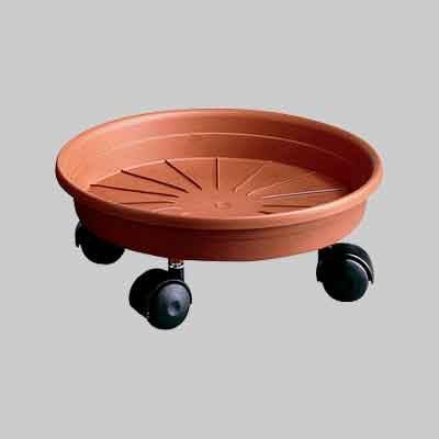 SOTTOVASO CON RUOTE Ø cm 40. Prezzo per Pezzo.